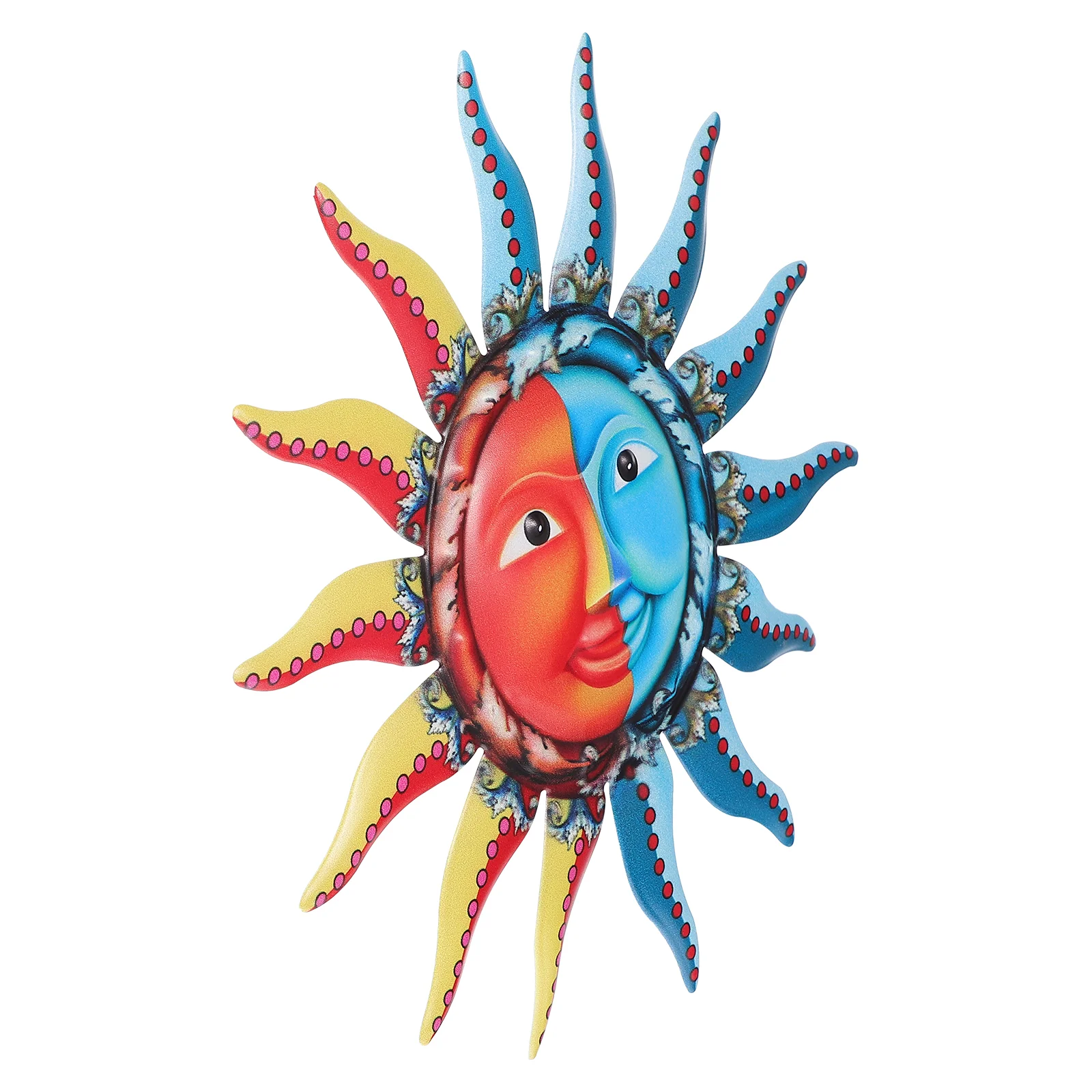 

Sun Wall Decoration Garden Pendant Crafts Hanging Indoor Metal Ornament Outdoor Home