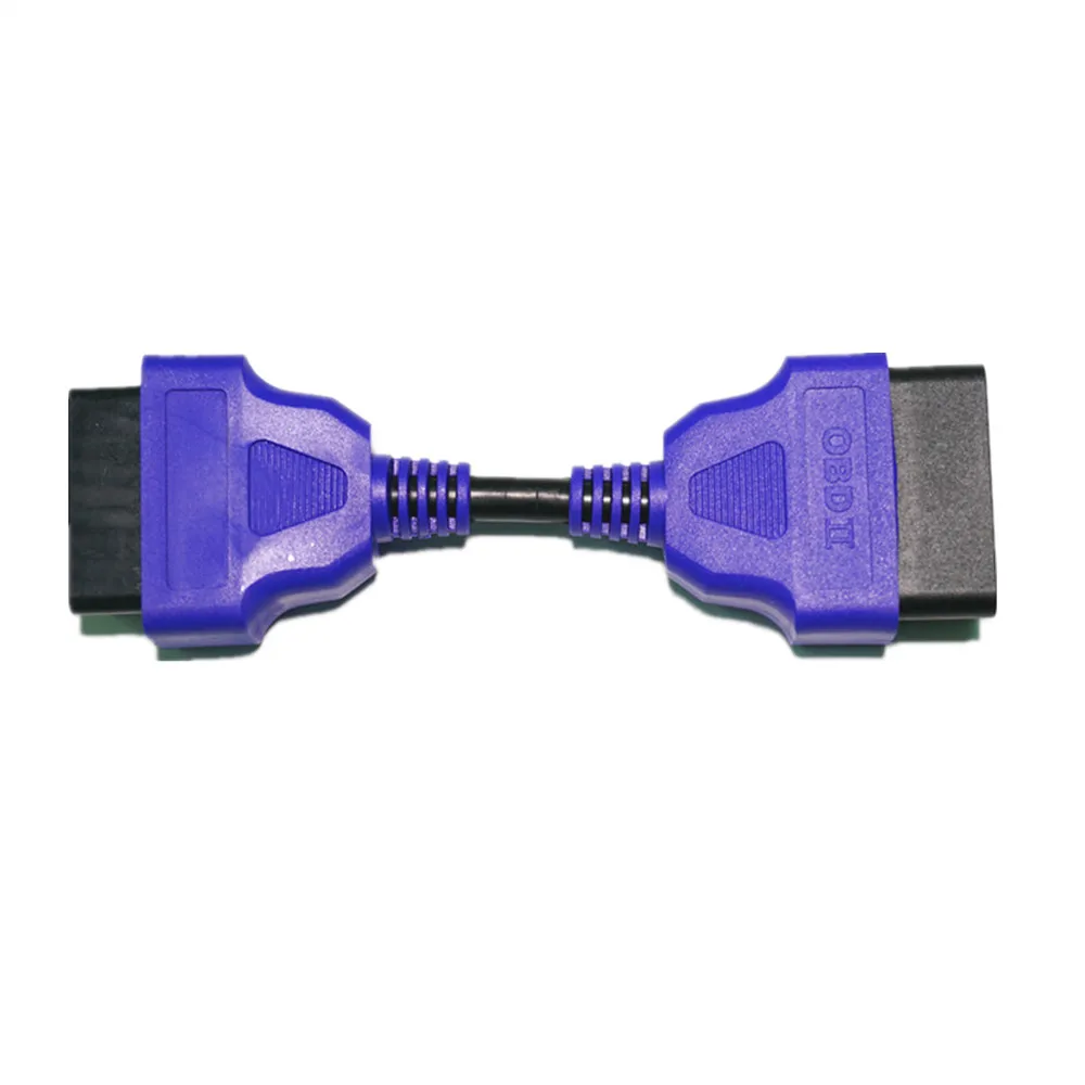 

16-контактный автомобильный удлинительный кабель OBD, 13 см, разъем для шнура, адаптер, интерфейс «папа-мама», OBD2, автоматический диагностический инструмент