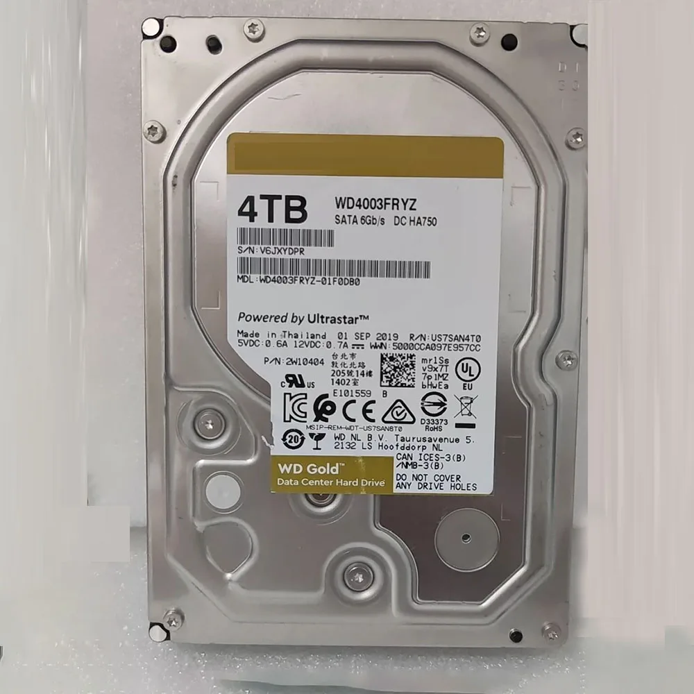 Для механического жесткого диска WD 256 МБ SATA 3 5 дюйма 7200 4 ТБ WD4003FRYZ
