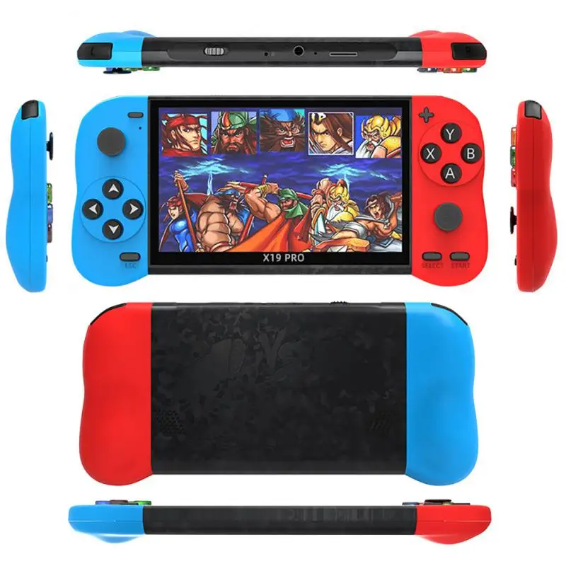 

New X19 Pro Retro Handheld Video Game Console 5.1inch TFT Screen Built-in 6800+Classic Games Dual Joystick Portable Game Players