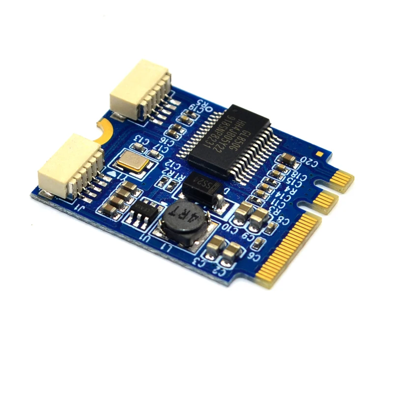 Конвертер карты M.2 в USB Riser с кабелем USB2.0 Адаптер NGFF KEY A-E на двухпортовую карта