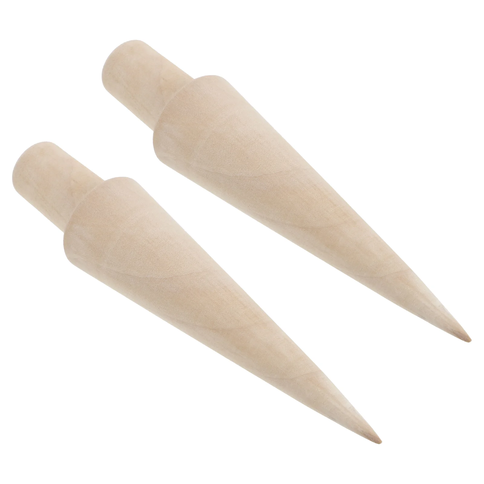 

2pcs Pastry Horn Molds Pastry Molds Pastry Roll Cannoli Forms Wood Krumkake Cone Cannoli Tubes