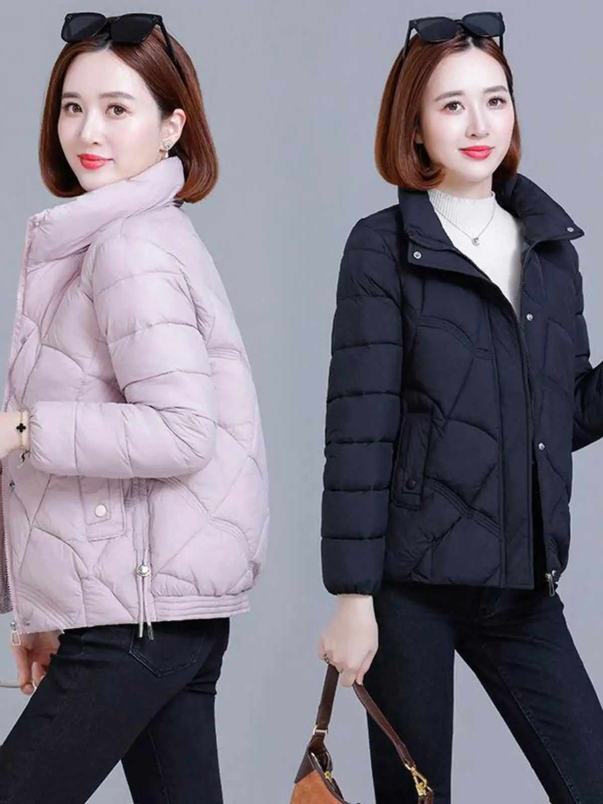 Women's Cotton-Padded Jacket Short 2024 Korean Sle New Coat Fashion Thickened Warm Stand...