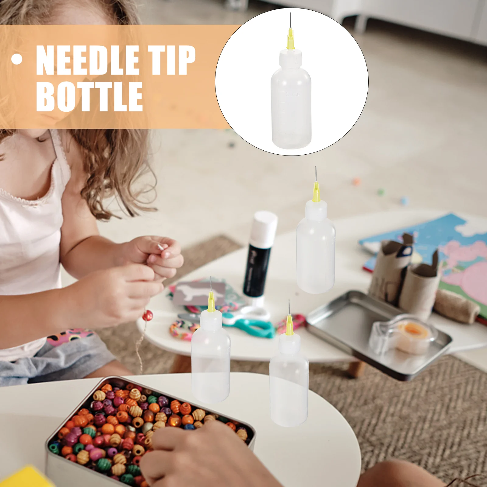 6 шт. Squeeze DIY квиллинговый полупрозрачный клей игольчатый аппликатор