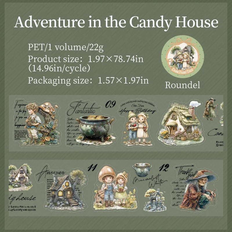 

Jianwu изолента 50 мм * 200 см темная сказка