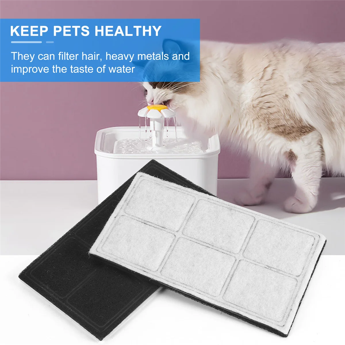 6 шт. сменные фильтры для фонтана Drinkwell Platinum Pets Cat Dogs диспенсер питьевого