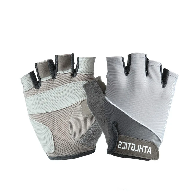 

Summer Sun-Resistant Cycling Gloves Sports Ice Silk Breathable Women Shock Absorption Fitness Outdoor Men Half Fingerless Glove