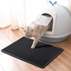 Коврик для кошачьего туалета, двухслойный водонепроницаемый наполнитель, легко носить с собой, гладкая поверхность, для чистого дома