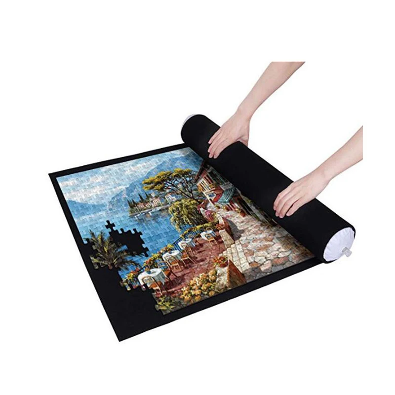 

Puzzles Pad Jigsaw Roll Felt Mat Playmat Puzzles Blanket for Up to 1500 PCS Puzzle Accessories New Portable Travel Storage Bag