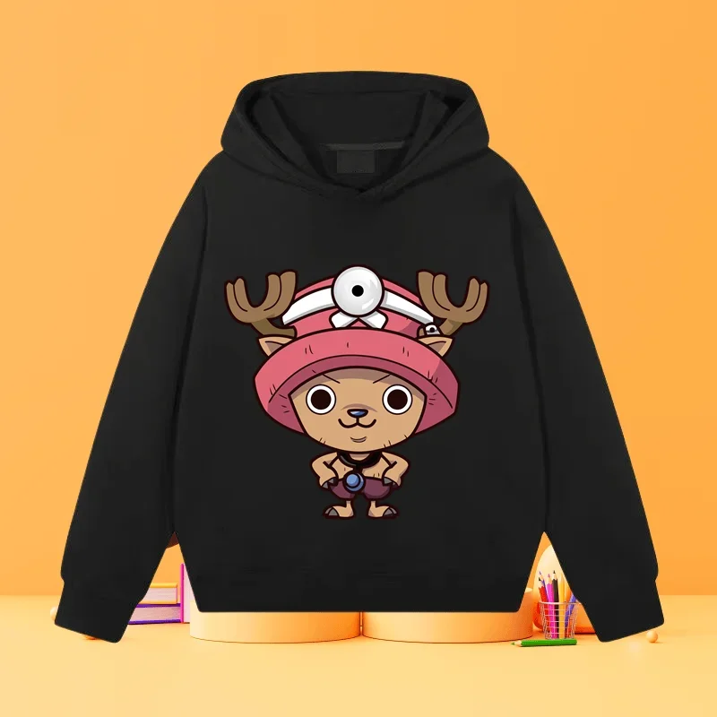 Luffy Qiaoba мультфильм аниме Детская Повседневная модная толстовка с капюшоном Топ