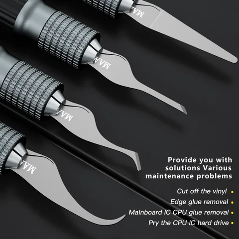 Многофункциональный нож MaAnt для удаления клея, эластичное лезвие, основная плата, чип интегральной схемы, инструменты для удаления клея, лезвие ручной полировки