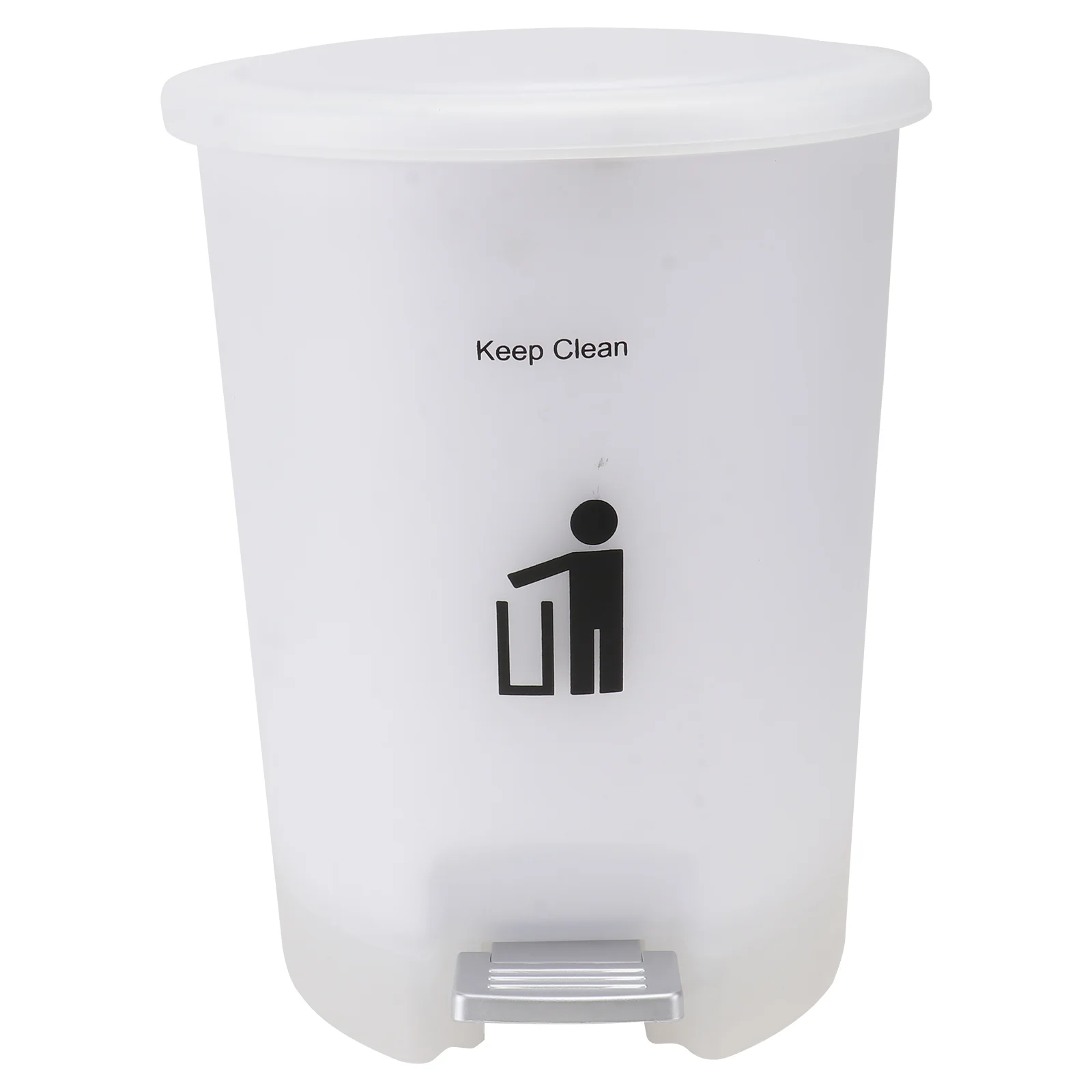 

Trash Can Garbage Bin Waste Container Pedal Step Foot Office Basket Bucket Kitchen Wastebasket Bedroom Paper Bathroom Vintage