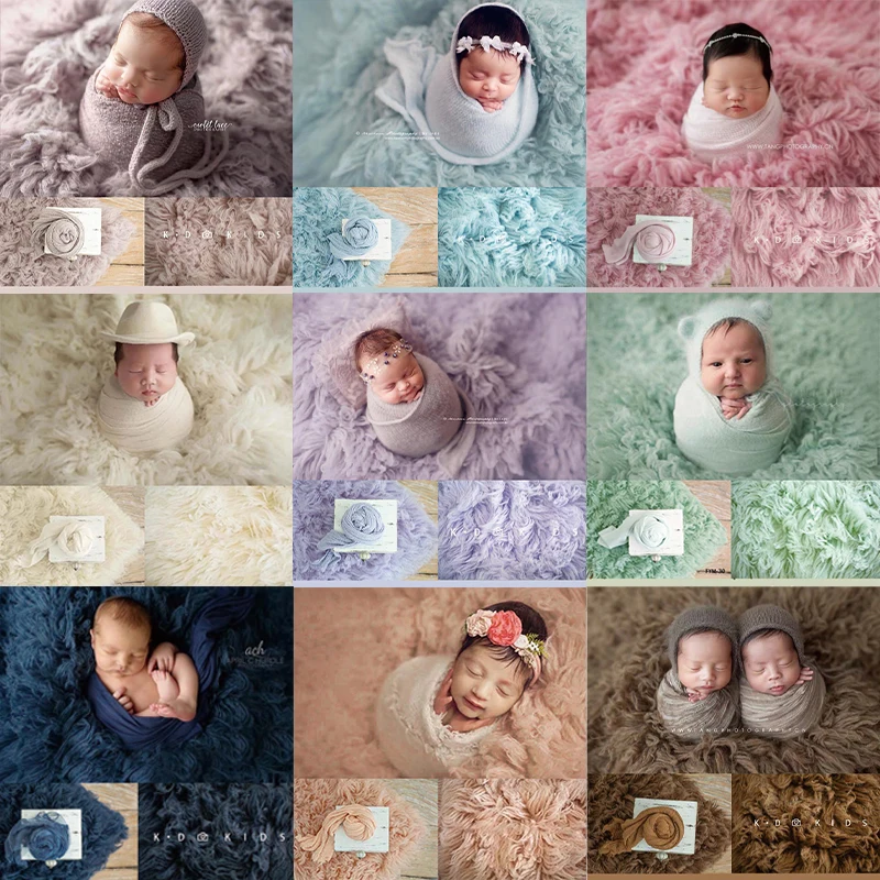 Фото Одеяло из греческой шерсти 150x90 см, реквизит для фотосъемки новорожденных Flokati, студийное фото, 100% греческое шерстяное одеяло, фон, мягкий аксессуар №1