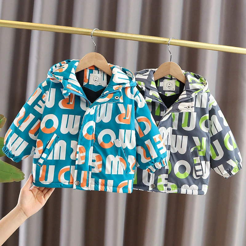 Зимнее хлопковое пальто для девочек плотный теплый пуховик с капюшоном низкая