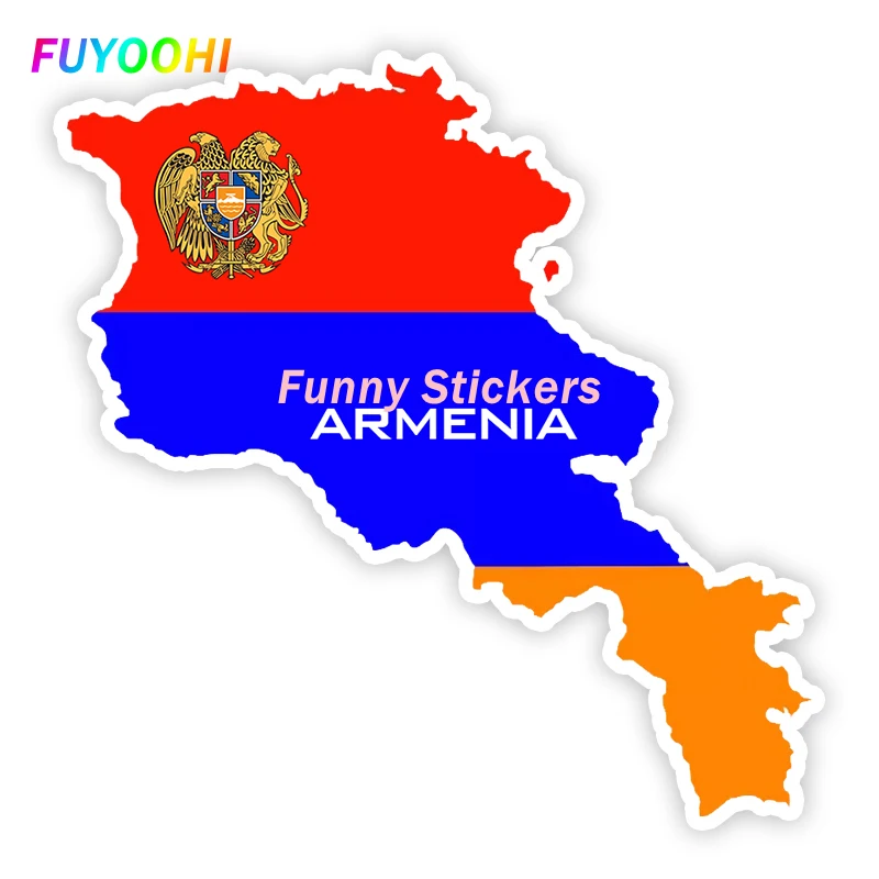 

FUYOOHI Exterior/Protection Funny Stickers Removable Decal "Armenian Flag&quot PVC Car Sticker Bumper Rear Window Laptop