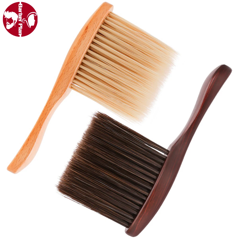 

Barber Neck Duster Brush Wooden Soft Bristle Brush Hairdressing Face Neck Sweep Fiber Brush For Shaving Dust Salon Supplies