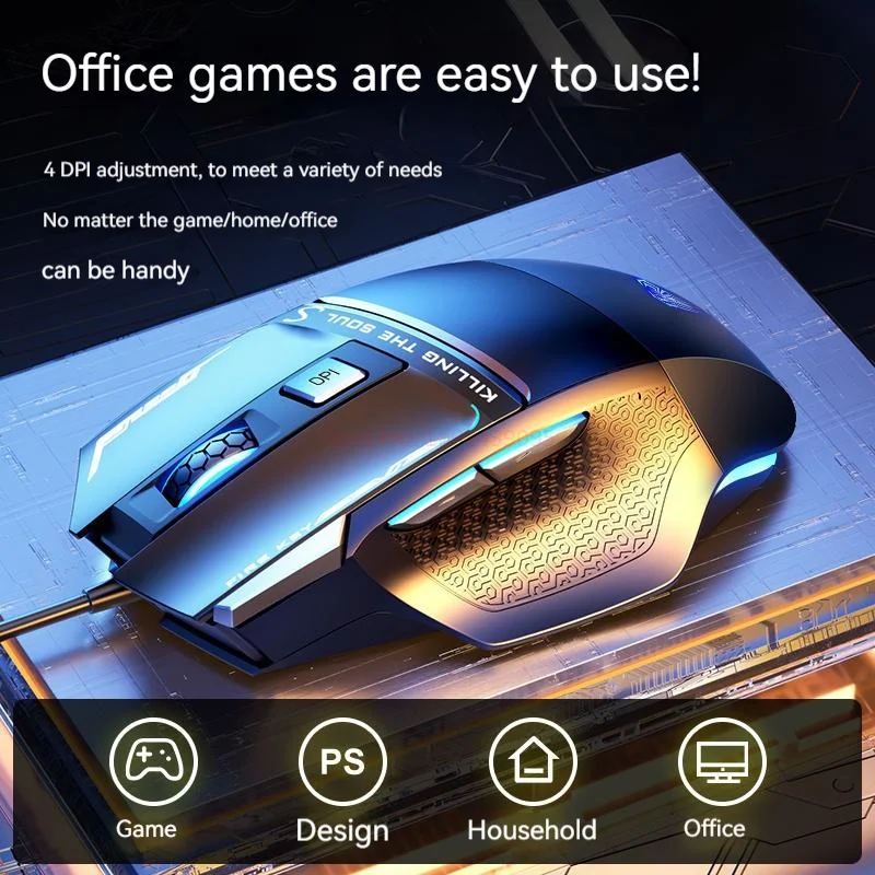 

New Style Aula/ Highly Agile Esports Mouse Wired Gaming Mechanical Eat Chicken Special Laptop Desktop Universal Mouse Boy Gift