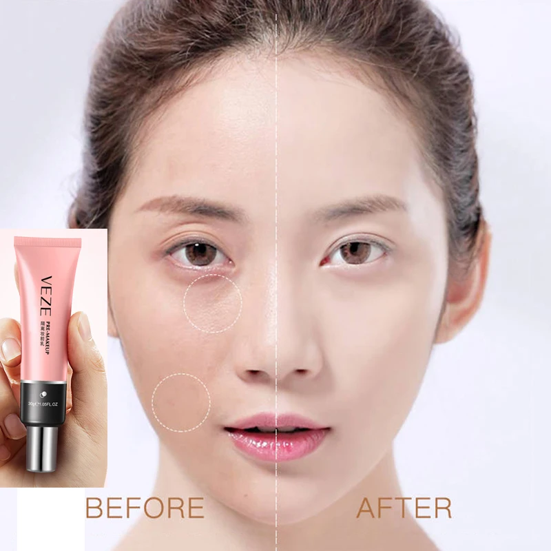 

VENZEN W Primer Make Up Shrink Pore Primer Base Smooth Face Brighten Makeup Skin Invisible Pores Concealer Korea 30ml