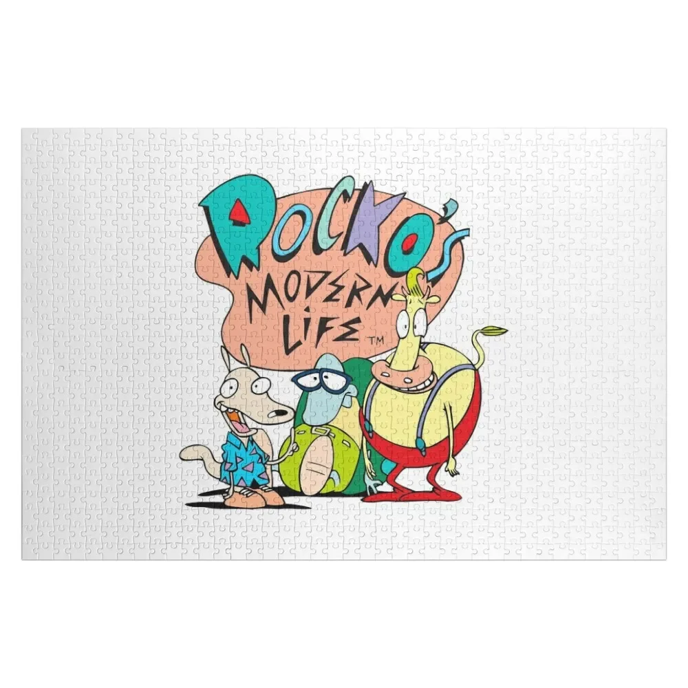 Rocko_s Modern Life Оригинальный логотип Trio Пазл Iq Подарок на заказ Персонализированный