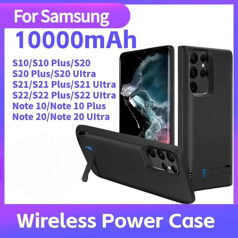 Чехол-аккумулятор для Samsung Galaxy Note 20 Ultra 10 S10 S20 S21 S22 Plus S10e
