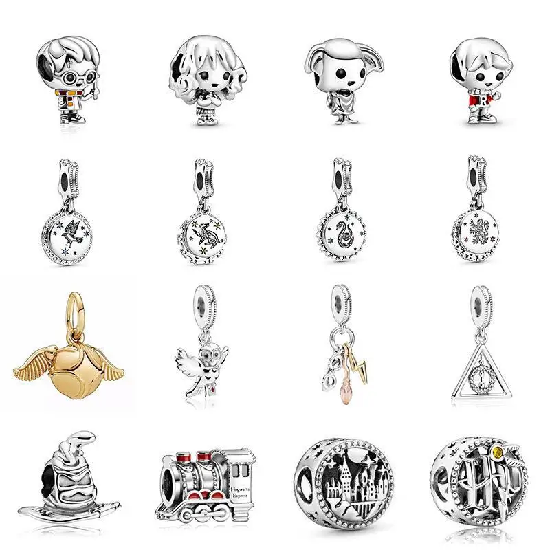 

Harried Potters Wizard Cartoon Character Bracelet Beaded Beads DIY Bracelet Accessories Large Hole Beads Handmade Beaded Gift