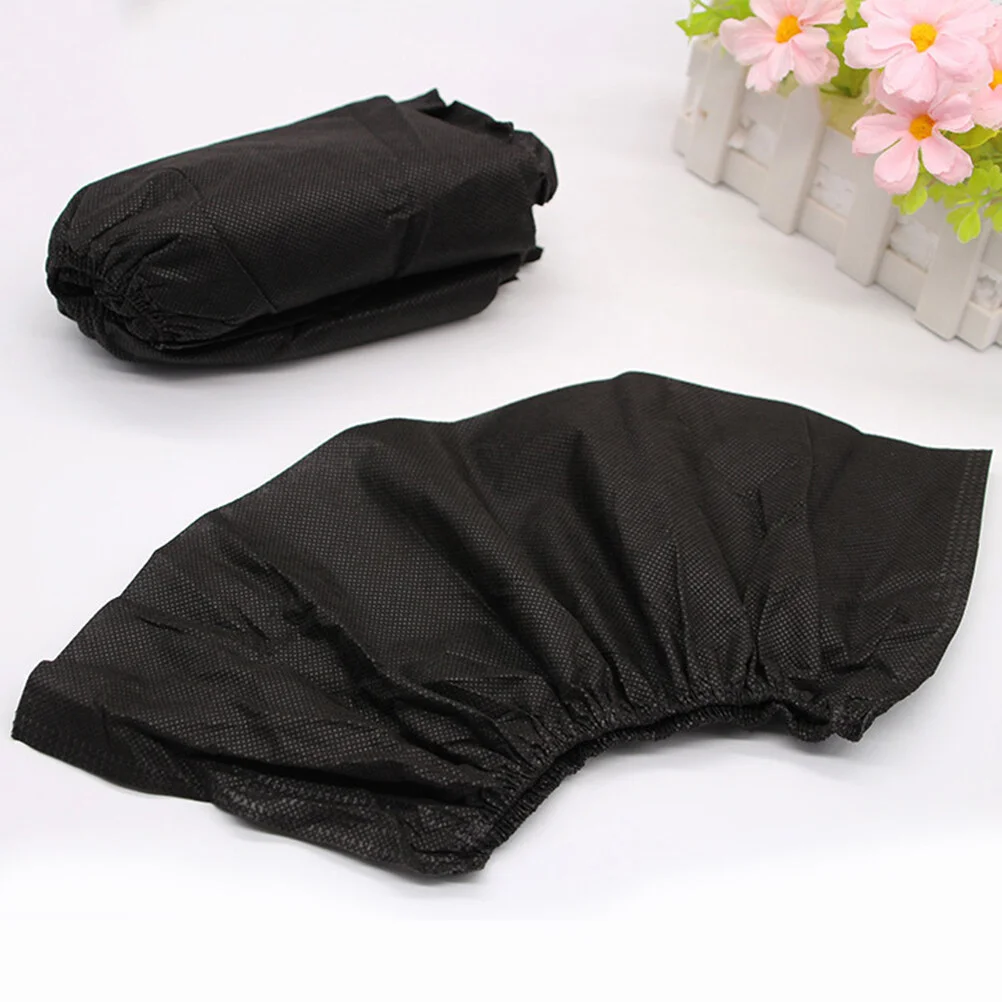 

100pcs Non- woven Disposable Shoe Coverss Non Shoe Boot Covers Anti- Overshoes for Isolation Black