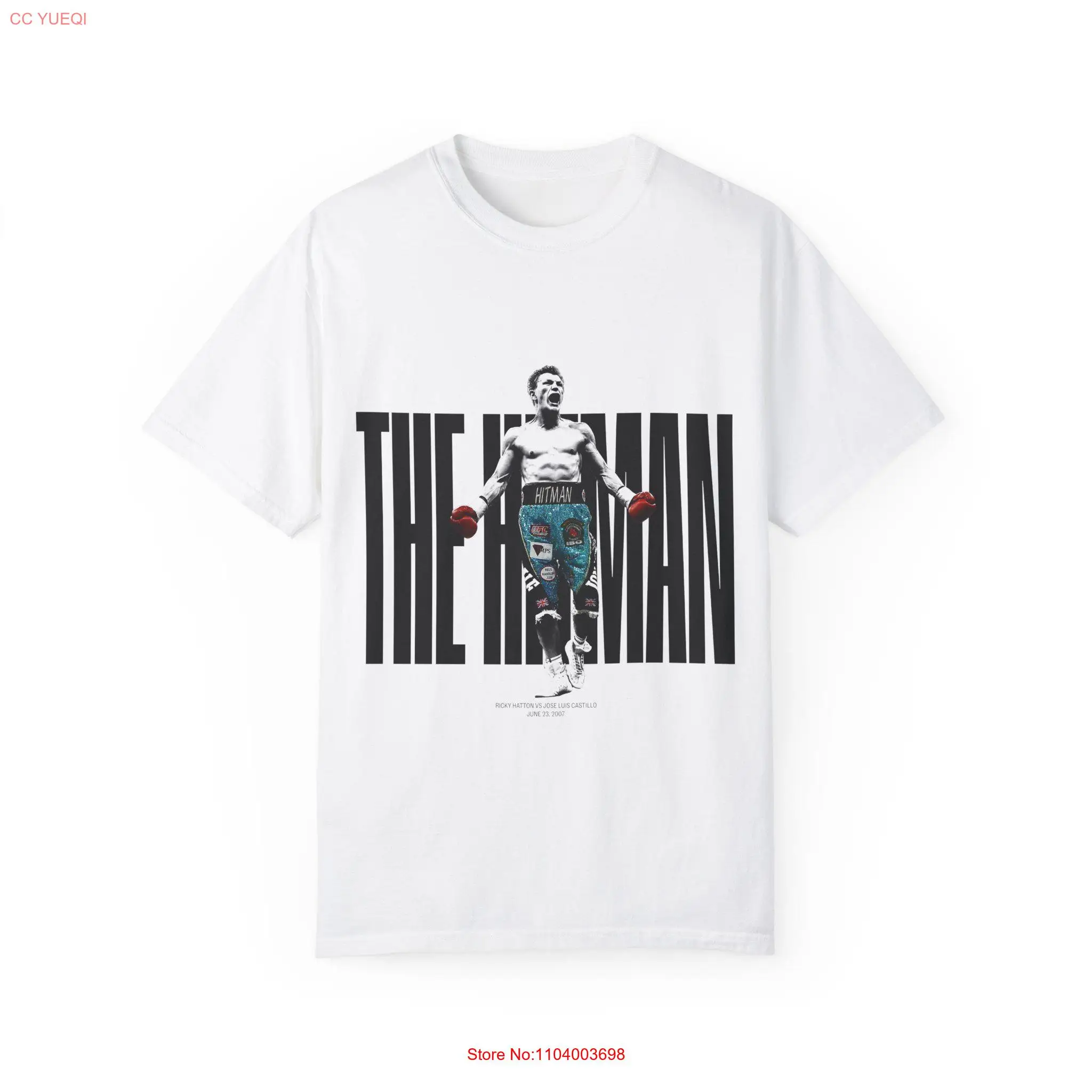 Боксерская футболка Ricky Hatton против Castillo 2007 длинные или короткие рукава