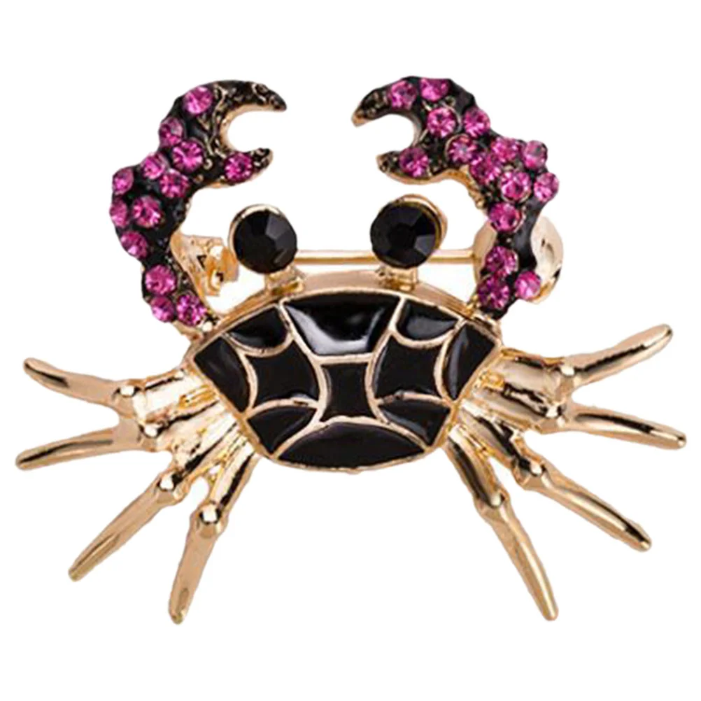 

Crab Brooch Pin Clothes Collar Women Cute Accessories Temperament Hat Alloy Backpack
