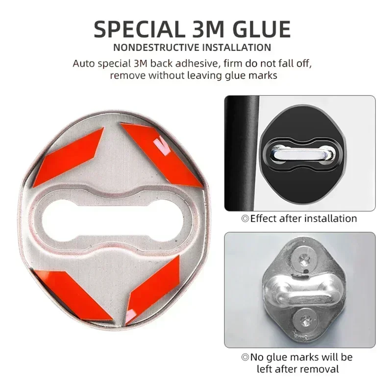 4 шт. защитная крышка замка двери автомобиля защелка антикоррозийная для Mitsubishi