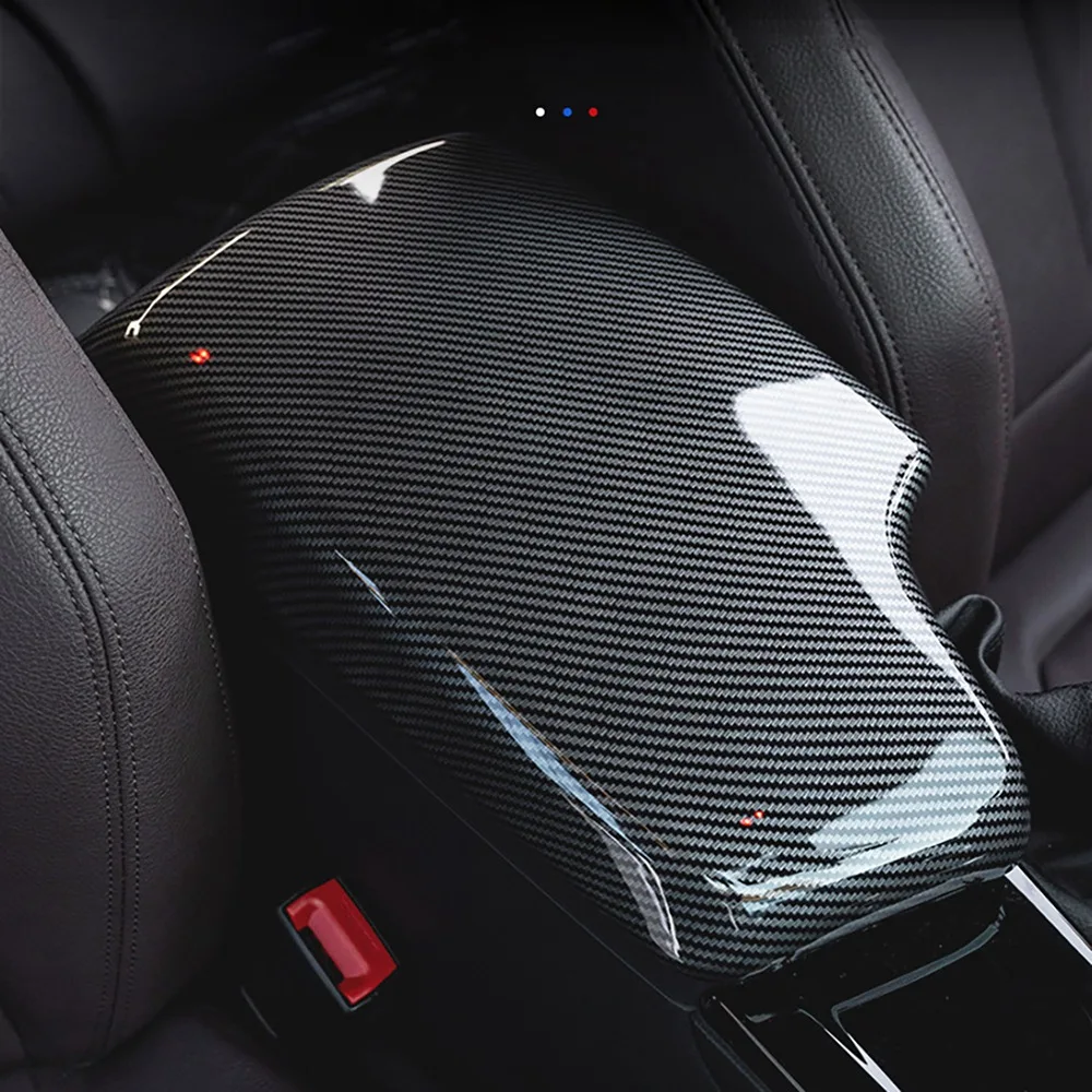 Отделка панели подлокотника центральной консоли из углеродного волокна для BMW 3