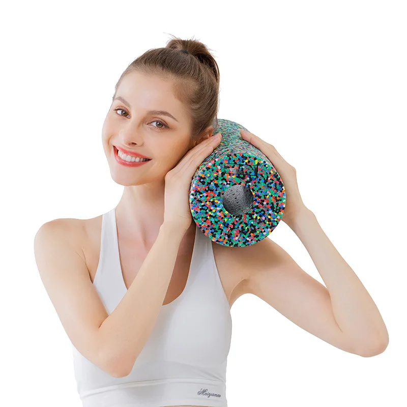 Массажный Камуфляжный валик для пилатеса пенопластовый высокой плотности йоги