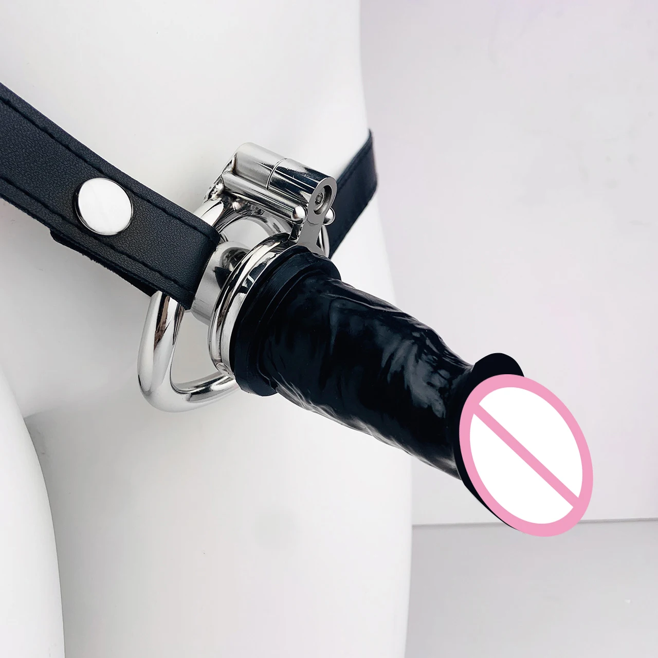 Новая перевернутая клетка целомудрия Sissy с реалистичным фаллоимитатором для