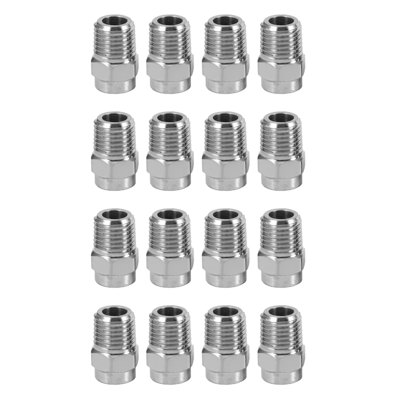 

16 Pcs Pressure Washer Surface Cleaner Nozzle Thread Type Spray Nozzle to Water Broom and Undercarriage Cleaner