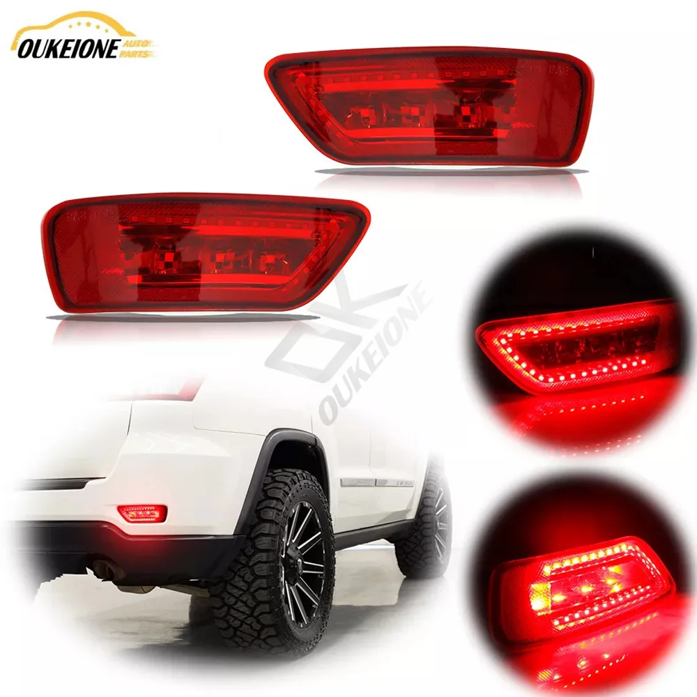 

Для Jeep Grand Cherokee Compass Dodge Journey 2011-2016 красный отражатель заднего бампера светодиодный противотуманный стоп-сигнал 57010716AC 57010717AC