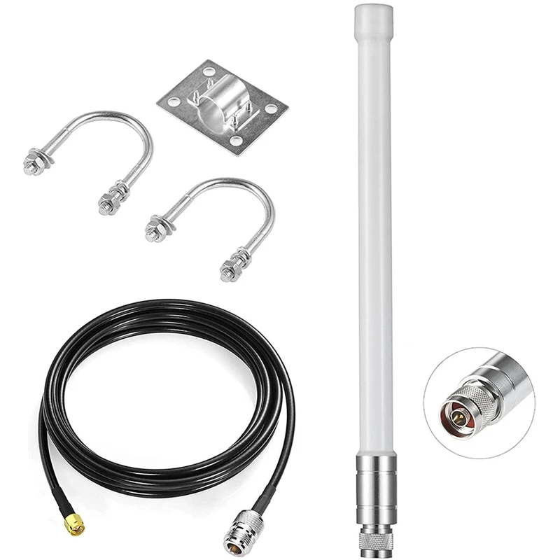 

For LoRa Antenna 868Mhz Helium Hotspot Miner 4DBi Antenna &10FT KSR200 Coaxial Extension Cable for RAK Nebra Bobcat
