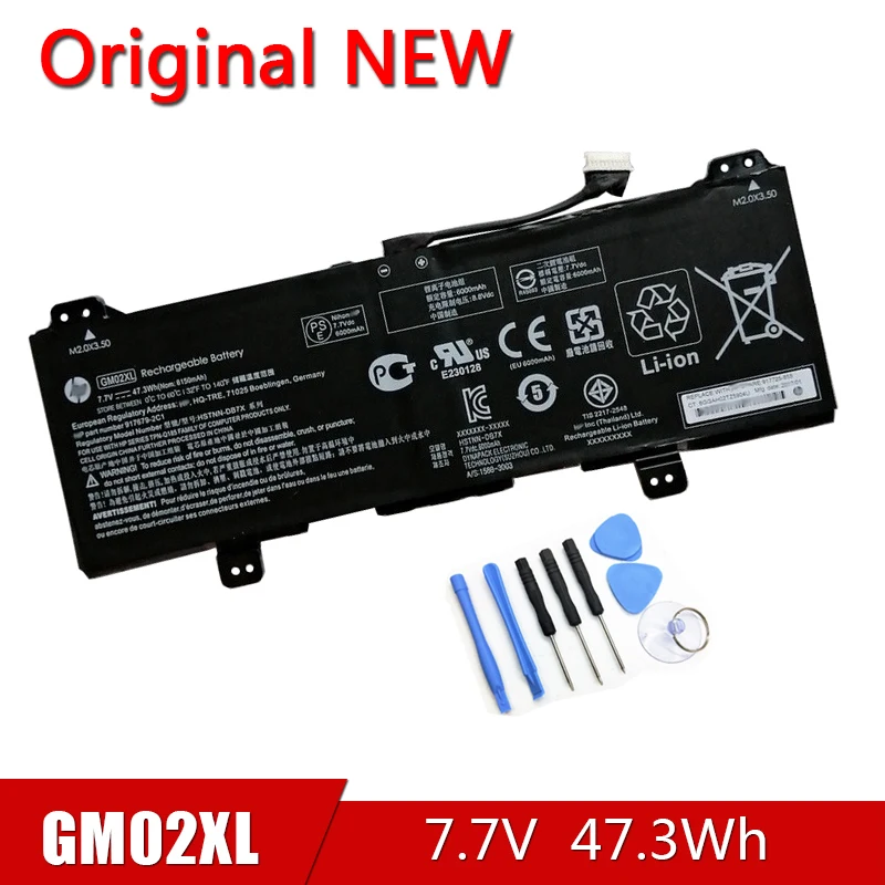 

GM02XL NEW Original Battery HSTNN-DB7X UB7M For HP Chromebook 14 G5 Chromebook X360 11 G1 G6 917679-2C1 271 917725-855 TPN-Q185