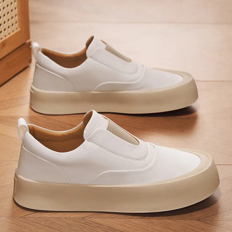 Итальянские мужские минималистичные лоферы роскошная повседневная кожаная