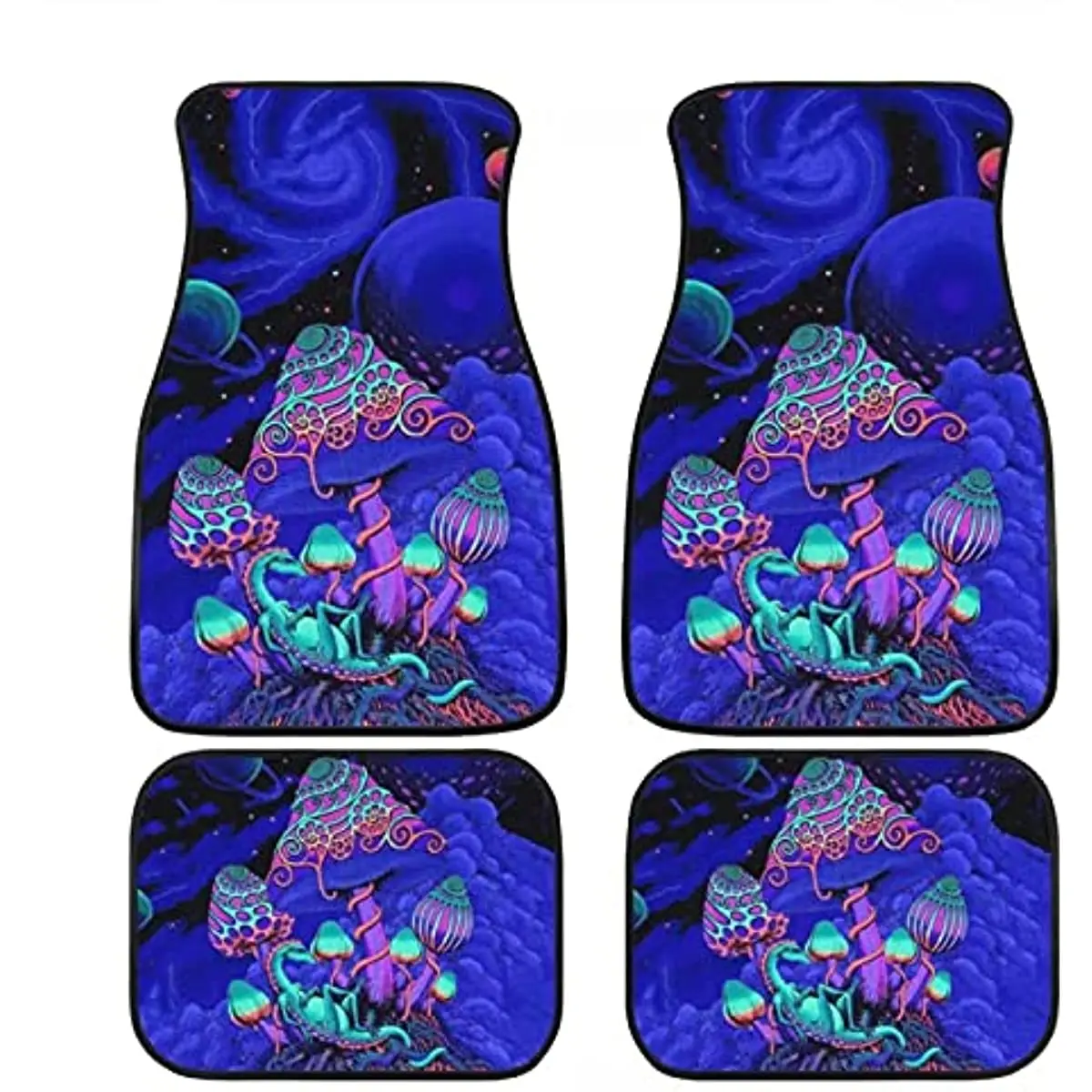 

ZFRXIGN Mushroom Floor Mats for Car SUV & Truck Heavy Duty Protection Floor Mats with Non-Slip Backing Auto Drive Interior Carpe