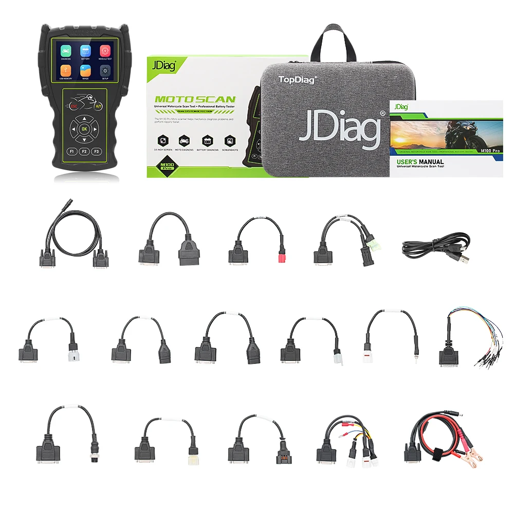 

JDiag M100 pro Motorcycle OBD OBD2 Scanner Diagnostic Tool Motorbike ODB2 Moto Scan Code Reader For KTM/Honda/Yamaha/Kawasaki/BM