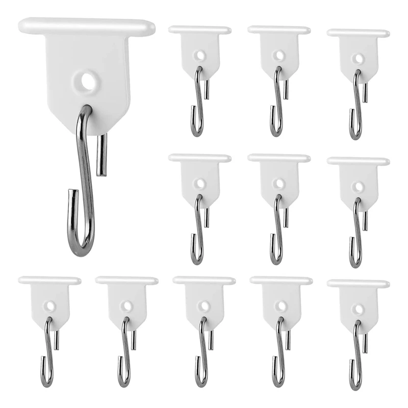

24 PCS RV Awning Hook S-Shaped Awning Hooks Plastic And Metal RV Party Light Hangers Canopy Light Hooks
