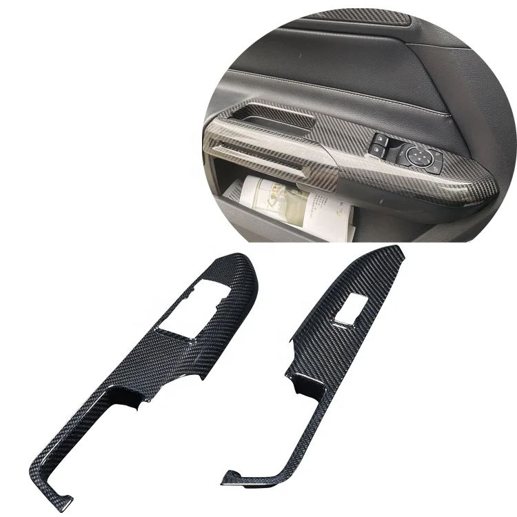 

Панель переключателя из углеродного волокна для интерьера автомобиля Ford Mustang 2015up