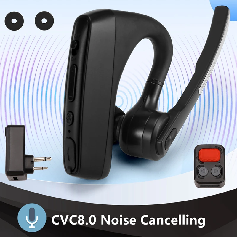 Walkie Talkie Bluetooth-адаптер для наушников Беспроводной пульт дистанционного