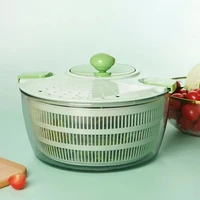 vegetable and fruit vegetable drain basket dehydrator multifunctional household dryer basket shake plastic kitchen tool spinner
