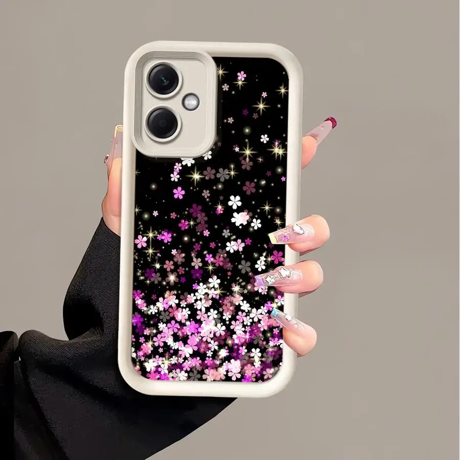 Чехол для телефона Xiaomi Redmi 12C 13C 12 A1 A2 Plus A4 A3x Poco X3 Pro C51 C61 X3NFC Мягкий чехол с блестящим