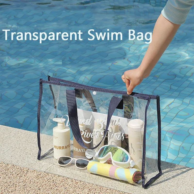 

Waterproof Swimming Bags Sports Travel Bathing Storage Bag Women Transparent Organizer PVC Bath Bag Beach Storage Bag for Makeup