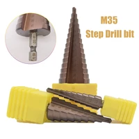 m35 5 cobalt step drill bit 4 12 4 20 4 32mm hss co high speed steel cone metal drill bit tool hole cutter for stainless steel