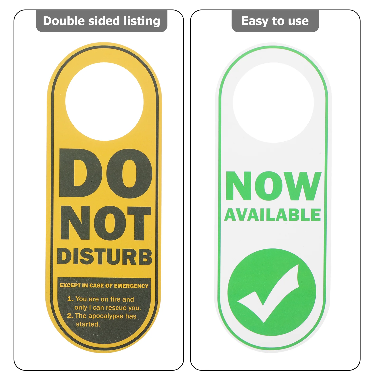 Двухсторонняя подвесная бирка из ПВХ для двери не беспокоить гостиничные