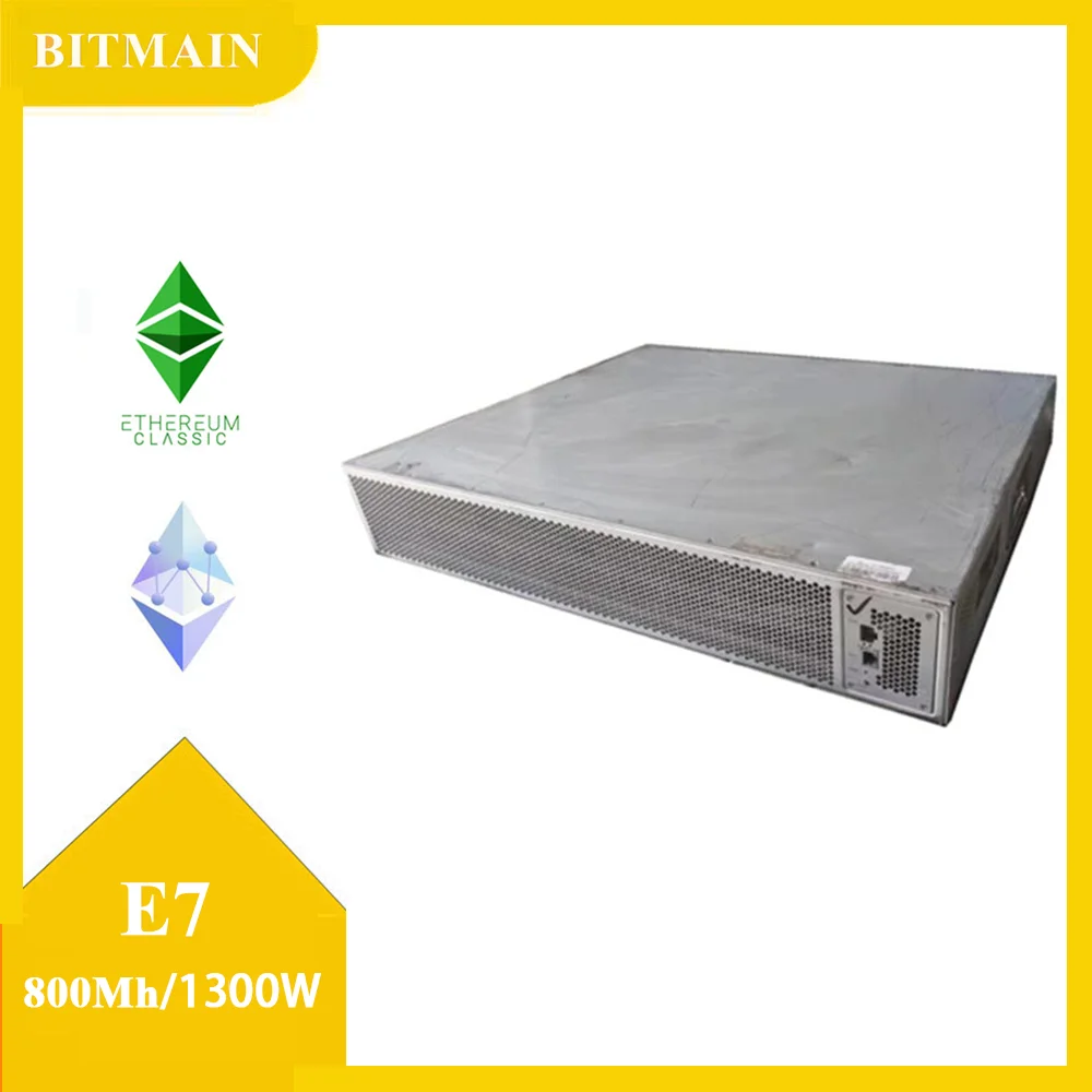 

Bitmain Antminer E7 800Mh EtHash 1300W Bitmain E7 Miner Power Supply Included