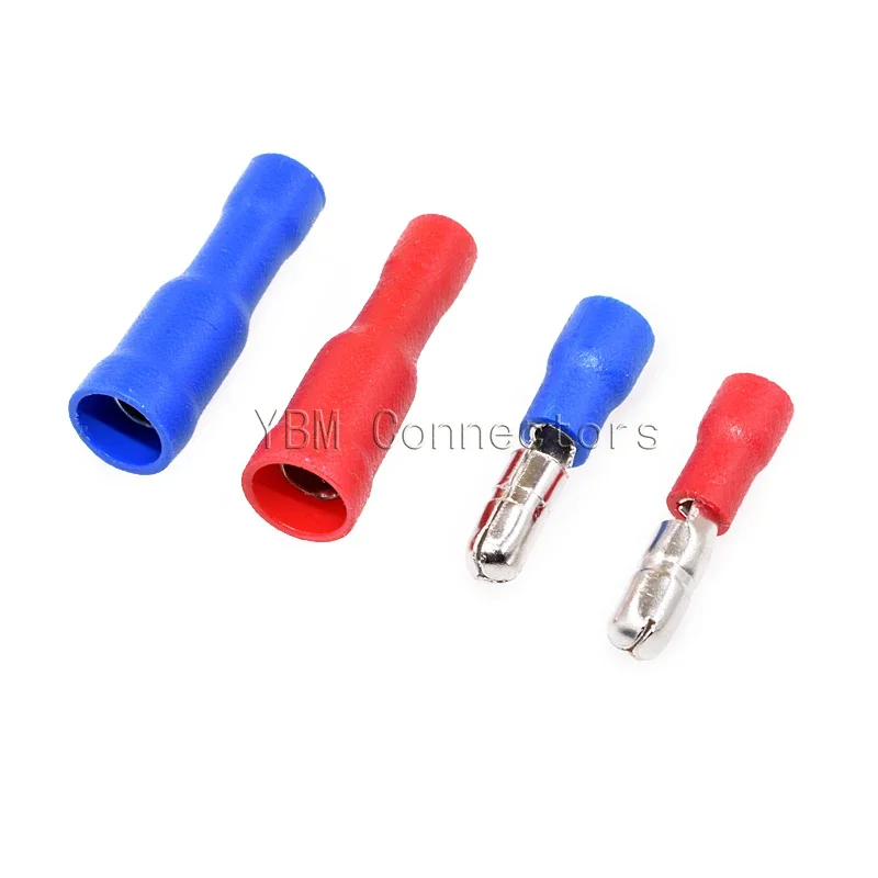

20/60/100pcs MPD FRD Assorted Female Male Bullet Butt Connector Insulated Electrical Crimp Wire Terminals for 22-10AWG