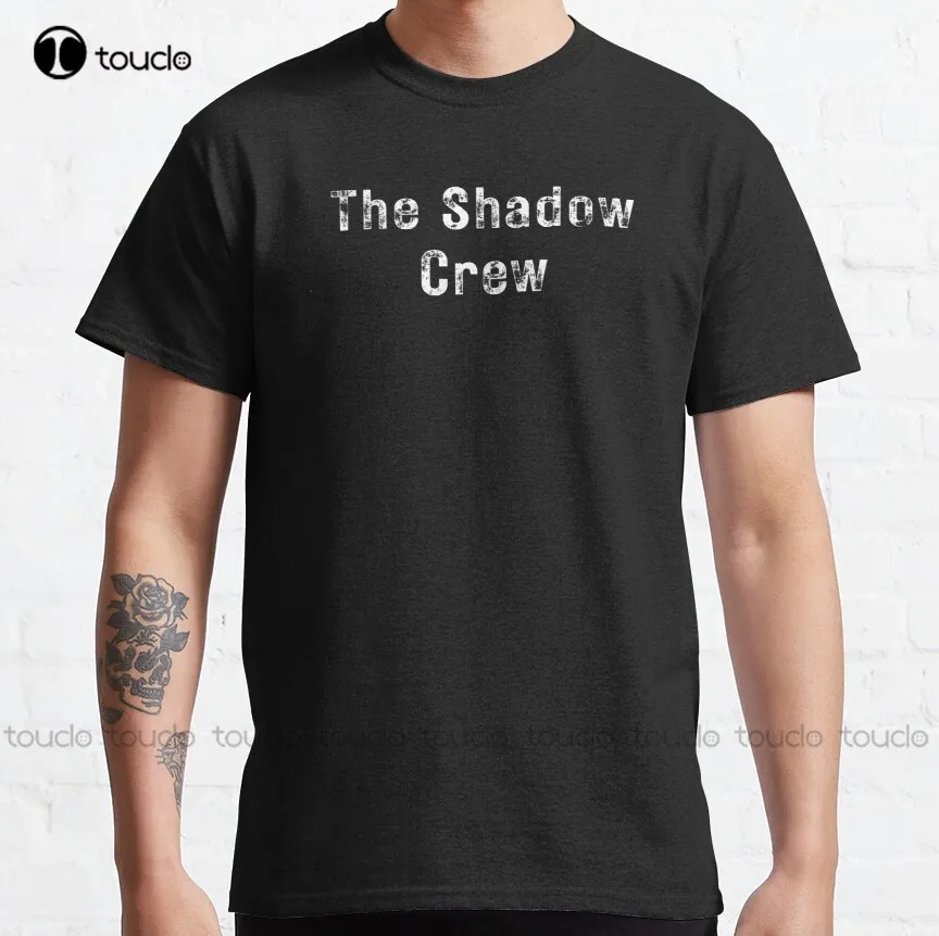 

Классическая футболка The Shadow Crew, Высококачественная Милая элегантная Милая мультяшная Милая хлопковая фотофутболка, подарок, новинка